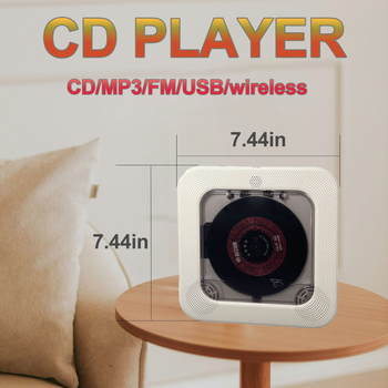 Портативен CD плеър с Bluetooth говорител за обучение по английски, повторител за слушане, вертикален CD плеър MP3