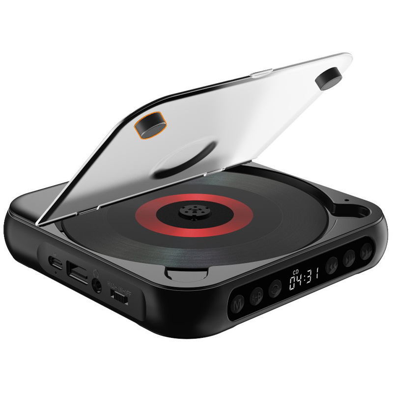 Домашен Bluetooth мини портативен CD плеър с MP3 възпроизвеждане и функция за обучение и повторение
