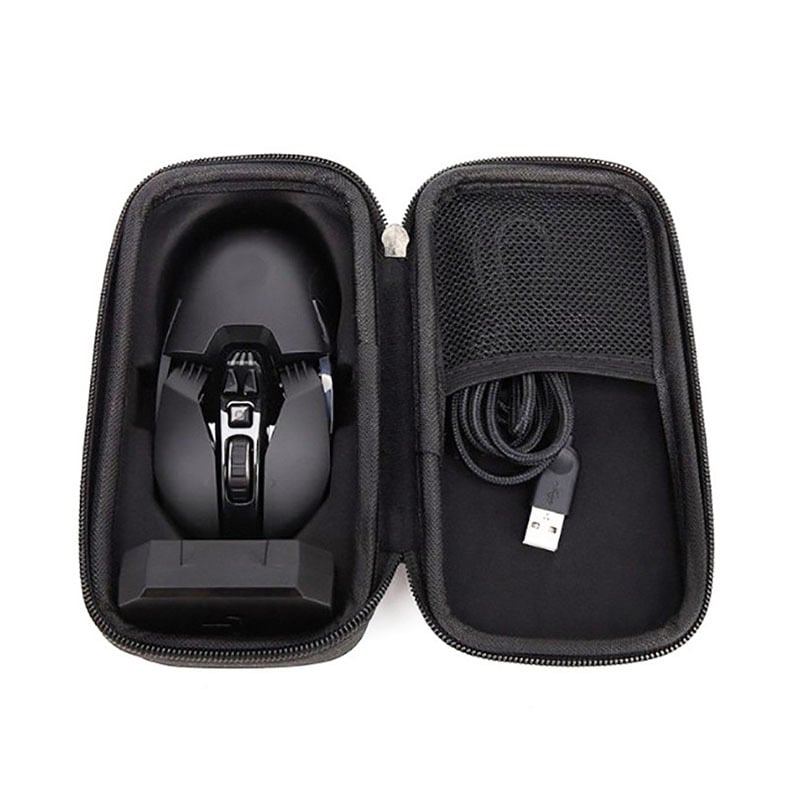 Geantă EVA pentru depozitare mouse gaming – husă cu fermoar, portabilă, antișoc pentru mouse, încărcător și înregistrator