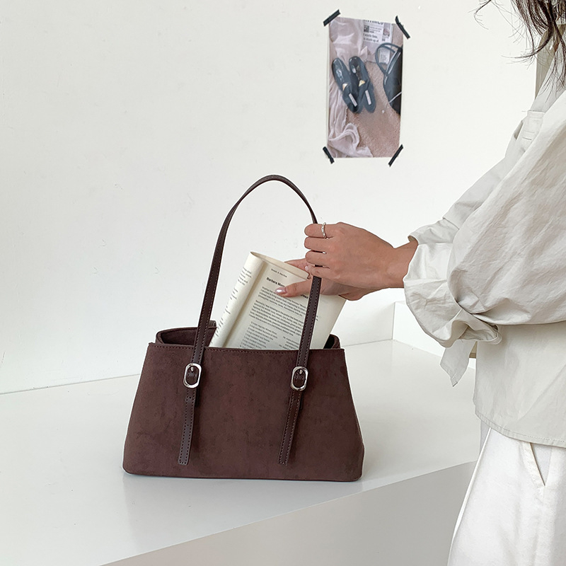 Retro velur tote torba za jesen-zimu, velika kapacitet, ženska torba za svakodnevnu upotrebu