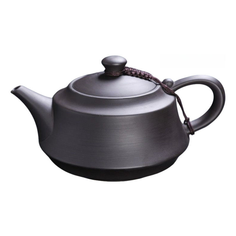 Ceainic lucrat manual din lut purpuriu, cu capacitate mare și filtru cu bilă, design retro-antichizat, pentru casă și birou