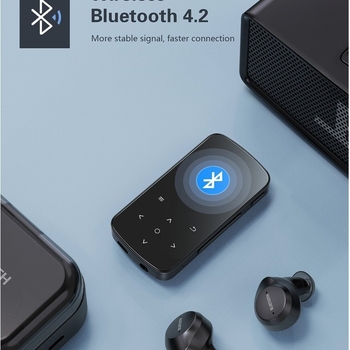32GB hordozható MP3/MP4 lejátszó 2 hüvelykes színes kijelzővel, ultra vékony sportos stílus, ideális diákoknak, rádió, videó, Bluetooth, ébresztő és naptár