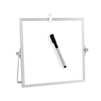 Tablă albă de birou cu suport, tablă magnetică metalică cu două fețe pentru birou, predare, casă și copii