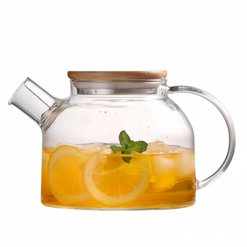 Sticlă de apă rece din borosilicat, capac mare, cu infuzor de ceai și fructe, stil japonez, textură de ciocan