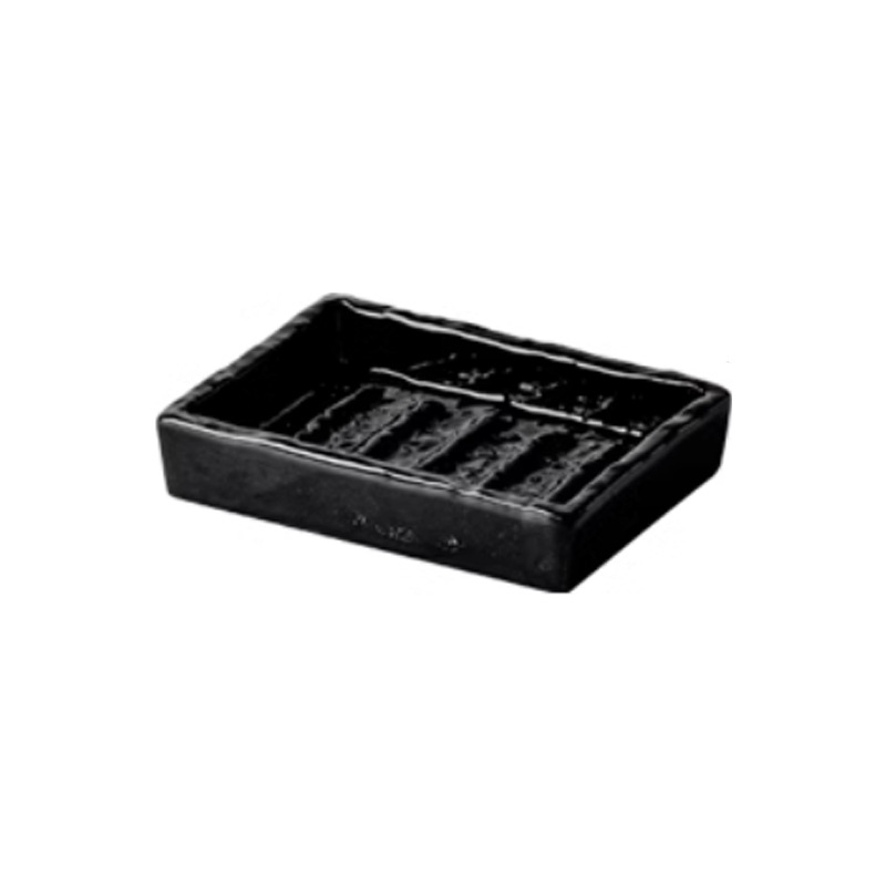 Săpunier ceramic pentru chiuvetă – suport ceramic de înaltă calitate, cu spațiu de depozitare pentru baie