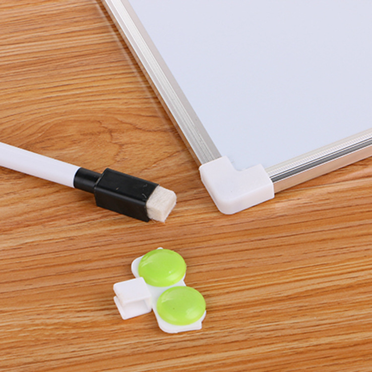 Tablă albă magnetică dublu-fațet creativă, cu etichetă magnetică și marker pentru copii și elevi, panou metalic pentru scriere și desen.