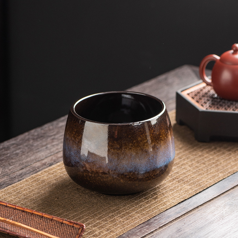 Accesorii vintage Gongfu pentru ceai: recipient pentru resturi de ceai, cană de spălare a ceaiului, depozitare pentru cești, recipient mare de apă, găleată pentru apă uzată