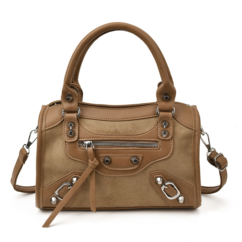 Retro inspirirana ženska torba visoke kvalitete, suede jastučasta torba, model 2026, rameni crossbody stil