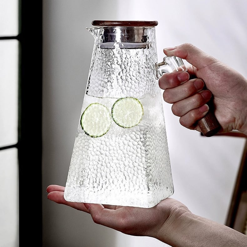 Sticlă de apă rece din sticlă borosilicată, rezistentă la căldură, stil european, inspirație daneză, sticlă îngroșată