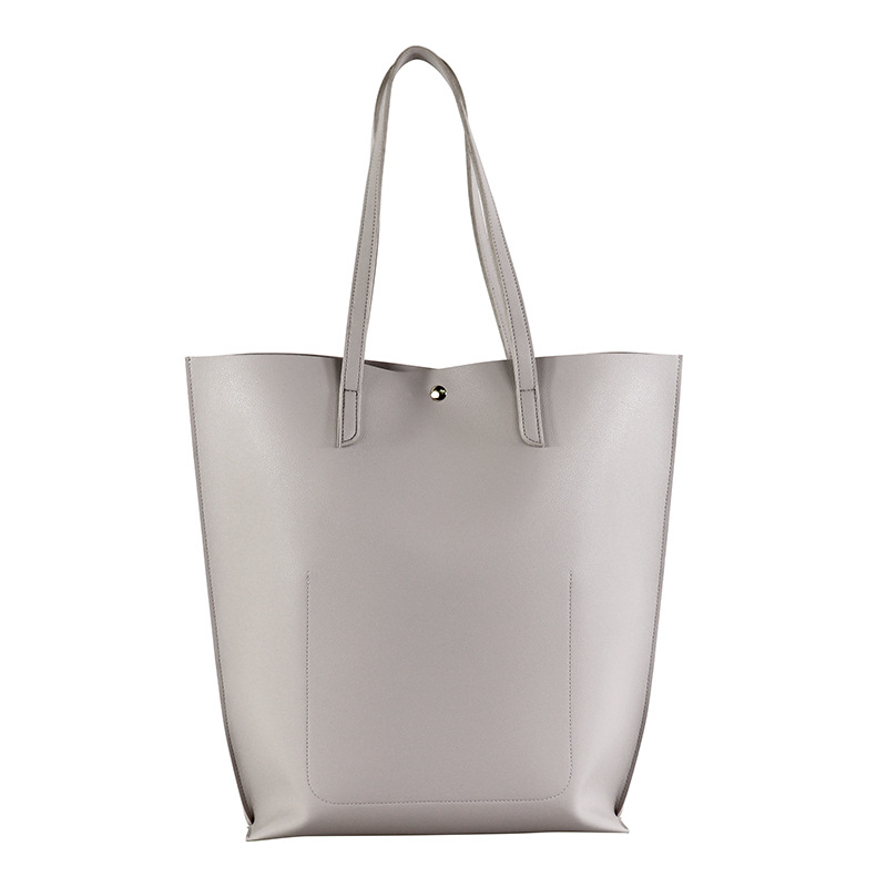 PU kožna tote torba visokog kvaliteta, minimalistički stil, ženska torba s korejskim prizvukom, velika kapaciteta, elegantna dnevna torba.
