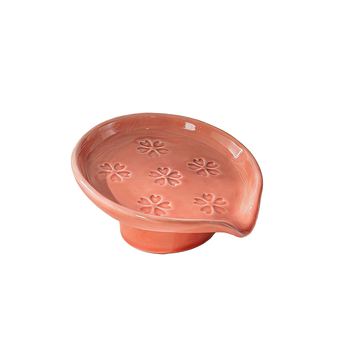 Vas ceramic pentru săpun, în formă de frunză, fără găuri, pentru baie, cu drenaj automat