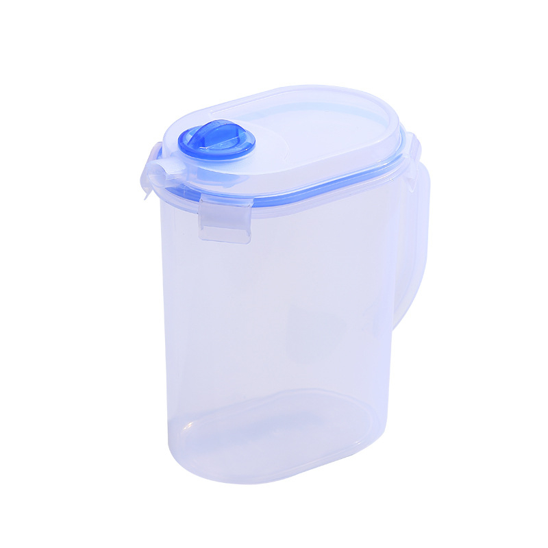 Sticlă din plastic pentru cafea rece și infuzie de ceai, pentru uz casnic, cu capac etanș și model glaciar, pentru apă rece și sucuri.