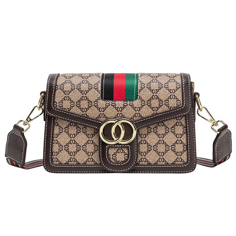PVC monogram mala kvadratna torbica s remenom za ramena i crossbody, lagani luksuz, europski retro stil za žene