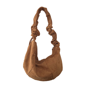Ženska crossbody torba, 2023 nova, plisirana, pliš tekstura, dumpling stil, vintage baršun, srednja veličina, svakodnevno nošenje