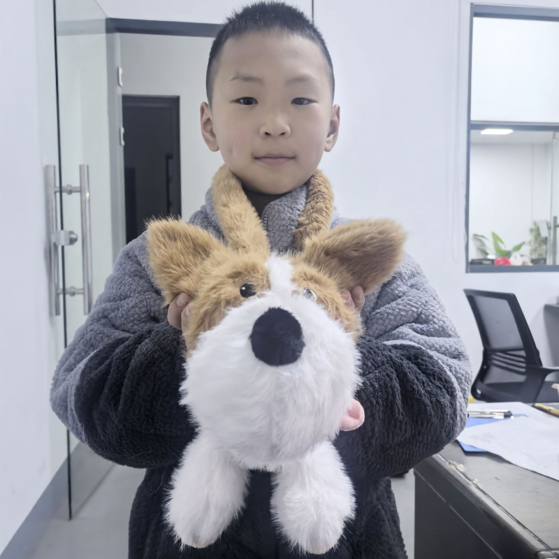 Pliš torbica preko ramena s motivom Shiba Inu, crtani dizajn, mini torbica za telefon za djevojke