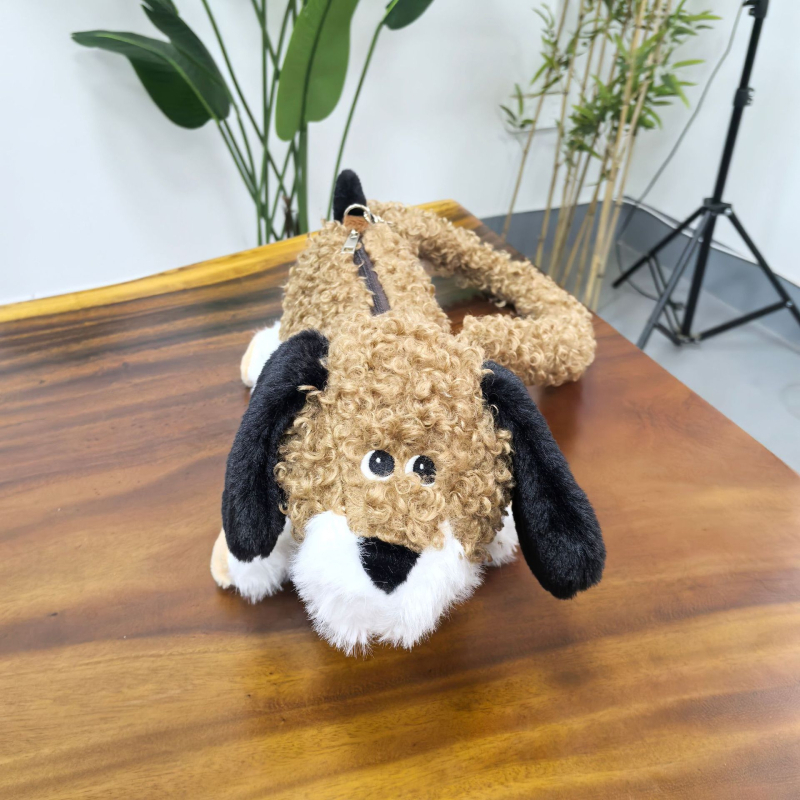 Pliš torbica preko ramena s motivom Shiba Inu, crtani dizajn, mini torbica za telefon za djevojke