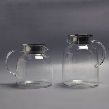 Sticlă din borosilicat pentru apă rece, cu capacitate mare, infuzor pentru suc, ceainic pentru uz casnic