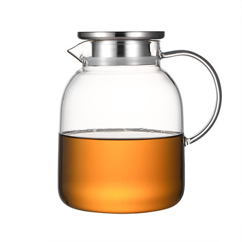 Sticlă din borosilicat pentru apă rece, cu capacitate mare, infuzor pentru suc, ceainic pentru uz casnic