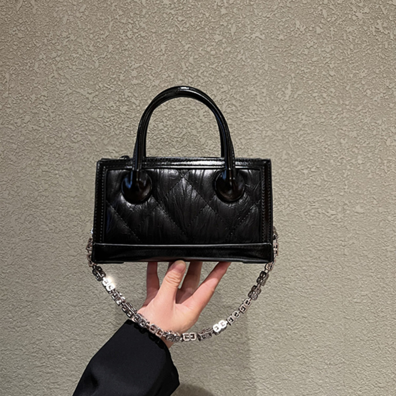 Ženska nišna luksuzna torba s quilt uzorkom, korejskog stila, mala crossbody torbica