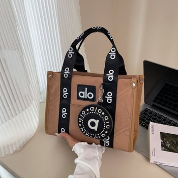Ženska platnena Tote torba, velika kapaciteta, svakodnevna uporaba, dvije ručke, zatvarač, podstava od najlona, urbani stil