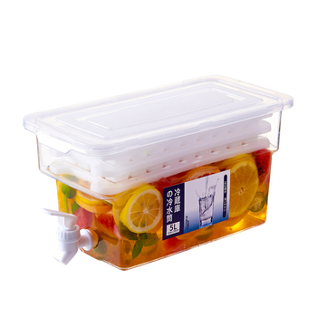 Cană de apă din plastic cu robinet, capacitate mare, pentru apă rece și ceai