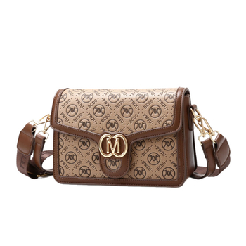 Premium ženska torba s lancem, mala kvadratna torba s retro printom, svestrana crossbody
