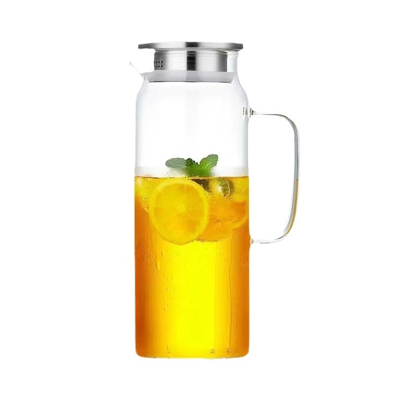 Carafă din sticlă rezistentă la temperaturi ridicate, cu filtru, capacitate mare, pentru uz casnic și restaurante