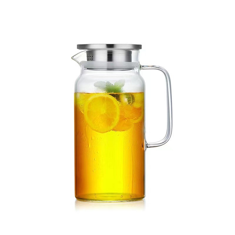 Carafă din sticlă rezistentă la temperaturi ridicate, cu filtru, capacitate mare, pentru uz casnic și restaurante