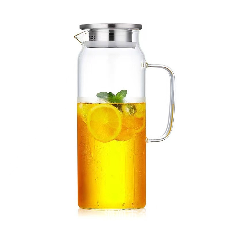 Carafă din sticlă rezistentă la temperaturi ridicate, cu filtru, capacitate mare, pentru uz casnic și restaurante