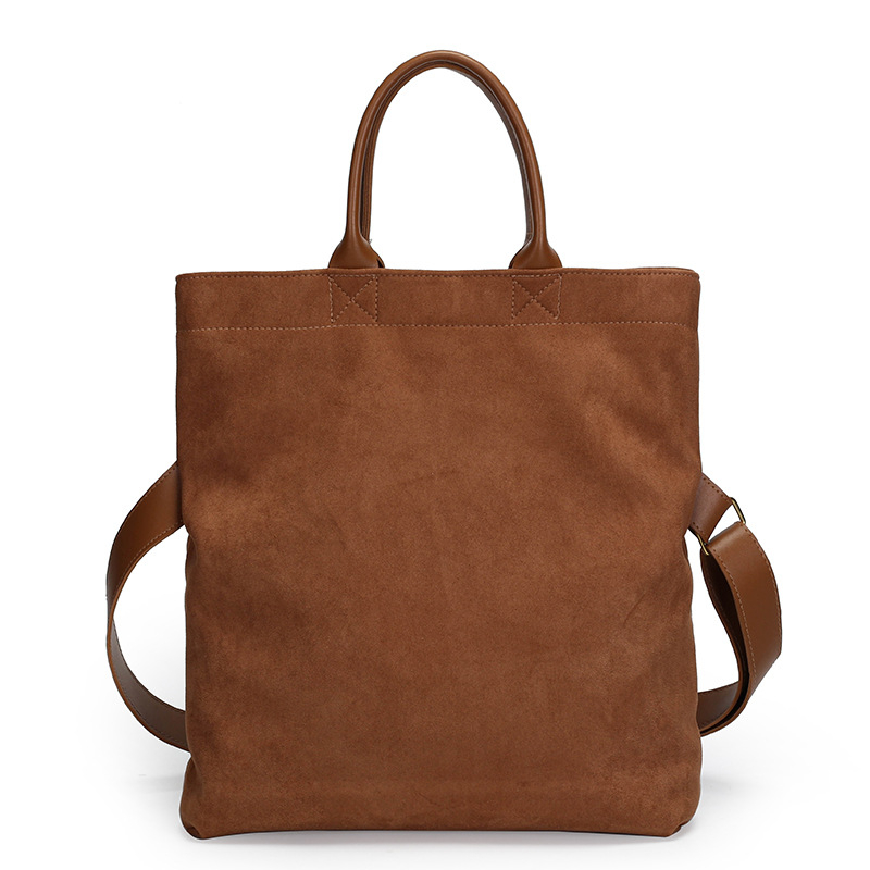Ženska tote torba od nubuka, retro stil, velika kapaciteta, za svakodnevno gradsko korištenje