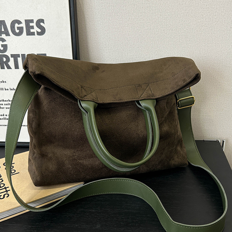 Ženska tote torba od nubuka, retro stil, velika kapaciteta, za svakodnevno gradsko korištenje