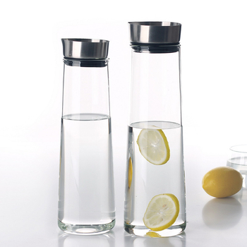 Ceainic din sticlă borosilicat, capacitate mare, pentru apă rece și sucuri