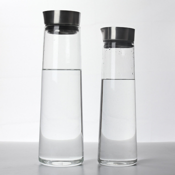 Ceainic din sticlă borosilicat, capacitate mare, pentru apă rece și sucuri