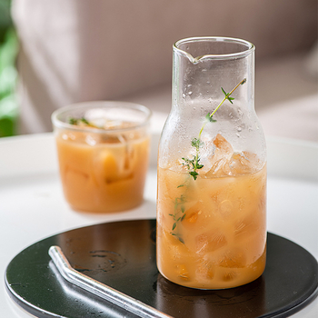 Set japonez pentru o singură porție: sticlă borosilicat pentru băuturi, ceainic și ceașcă de ceai