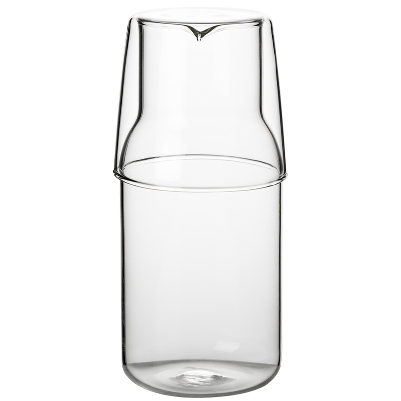 Set japonez pentru o singură porție: sticlă borosilicat pentru băuturi, ceainic și ceașcă de ceai