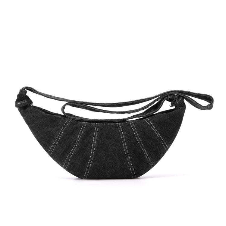 Oprana denim crossbody torba, mala ženska torba preko ramena sa šavnim detaljima, proljeće 2025