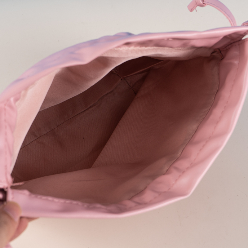 Geantă de depozitare din PU, aspect piele, model cu nor, șnur de strângere, mâner, spațiu mare pentru cosmetice