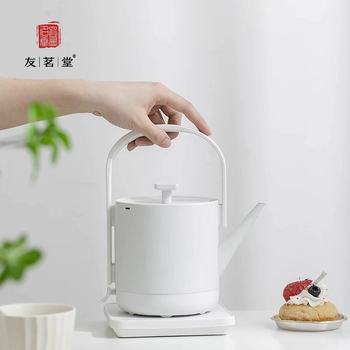 Youmingtang ceainic electric pentru uz casnic, din oțel inox, design minimalist negru-alb, 1000–1500 W, fierbe în mai puțin de 4 minute