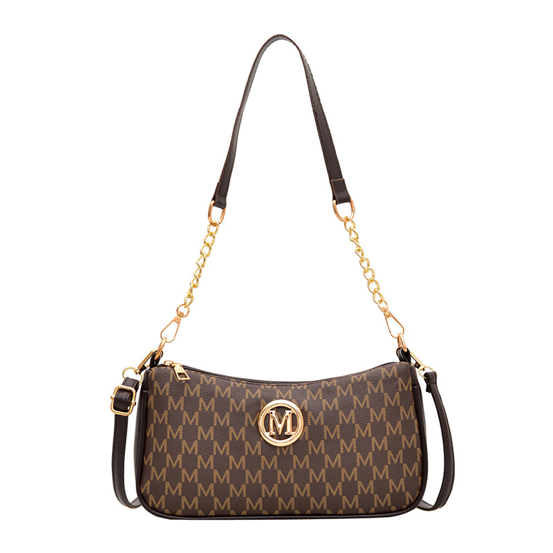 Crossbody torba u obliku polumjeseca s otiskom slova, mala torba za ramena