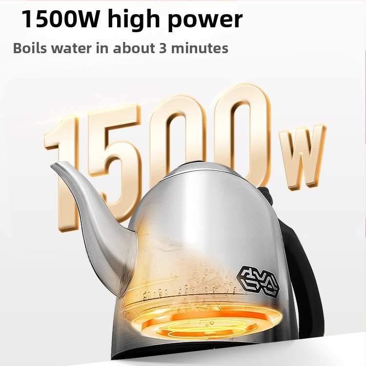 TB009 Ceainic electric cu temperatură constantă, 1,2 L, 1500 W, oțel inoxidabil, întrerupere automată, protecție împotriva uscării și supraîncălzirii