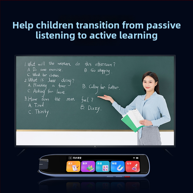 Pix de scanare și traducere în engleză, cu ecran mare, creion cititor universal și dicționar multifuncțional pentru elevi