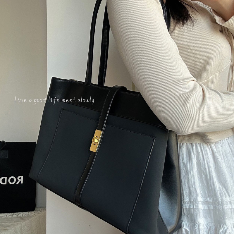 Ženska torba velikog kapaciteta – tote stil, retro, preko ramena