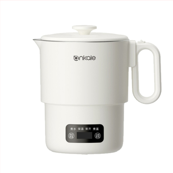 Ankale Fierbător electric pliabil, portabil, 0,8 L, oțel inoxidabil 316, complet automat