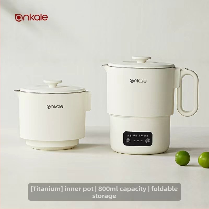Ankale Fierbător electric pliabil, portabil, 0,8 L, oțel inoxidabil 316, complet automat
