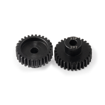 Monolit acélból készült egyenes fogaskerék, 32P, Ø5,0 mm furat, 11–31 fog, fekete felülettel, 1/10 RC autó motorhoz