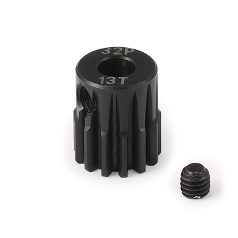 Monolit acélból készült egyenes fogaskerék, 32P, Ø5,0 mm furat, 11–31 fog, fekete felülettel, 1/10 RC autó motorhoz