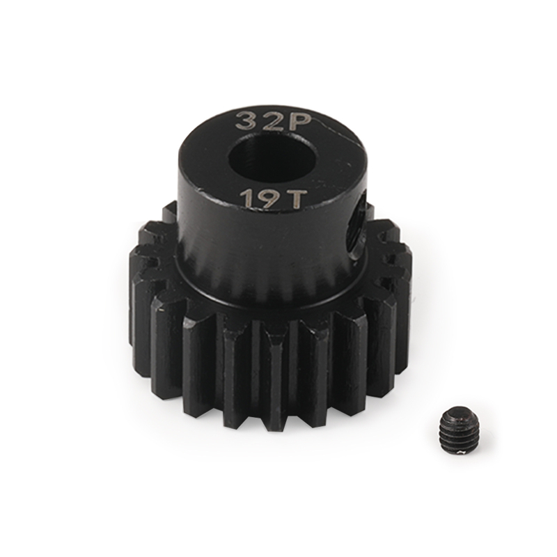 Monolit acélból készült egyenes fogaskerék, 32P, Ø5,0 mm furat, 11–31 fog, fekete felülettel, 1/10 RC autó motorhoz