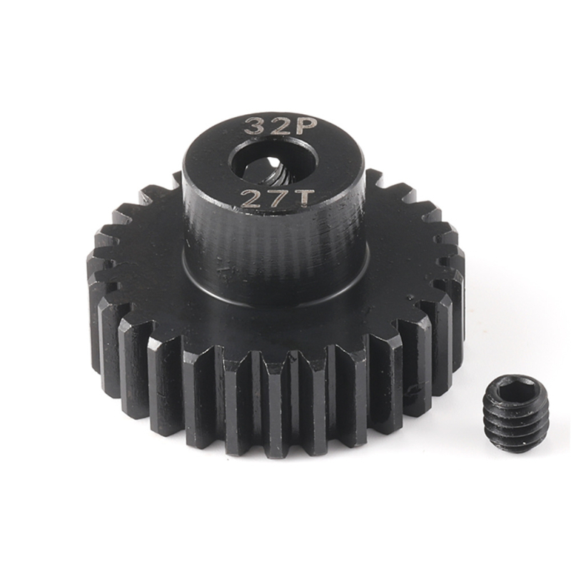 Monolit acélból készült egyenes fogaskerék, 32P, Ø5,0 mm furat, 11–31 fog, fekete felülettel, 1/10 RC autó motorhoz