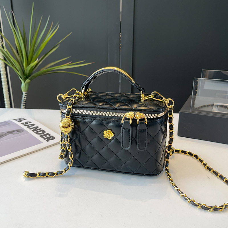 Ženska luksuzna torbica s rombi uzorkom, 2026. model, mala kvadratna torba s lancem, za rameno ili crossbody