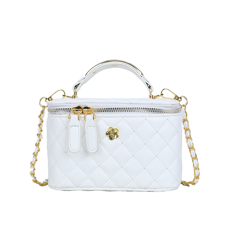 Ženska luksuzna torbica s rombi uzorkom, 2026. model, mala kvadratna torba s lancem, za rameno ili crossbody